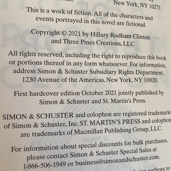 State of Terror by Hillary Rodham Clinton & Louise Penny 2021 Hardcover - Picture 8 of 12